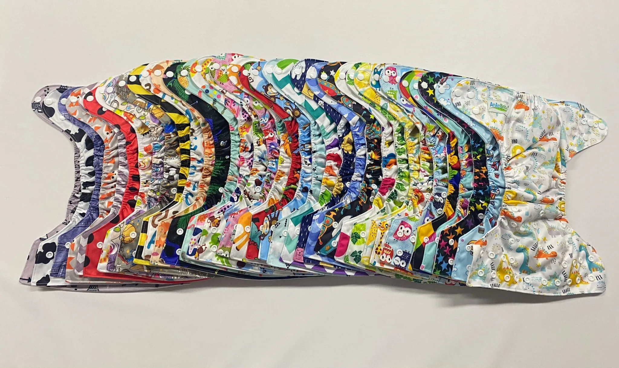 Ananbaby Wholesale Ecological One Size Fits All Pocket Cloth Nappy Reusable Adjustable Baby Nappy