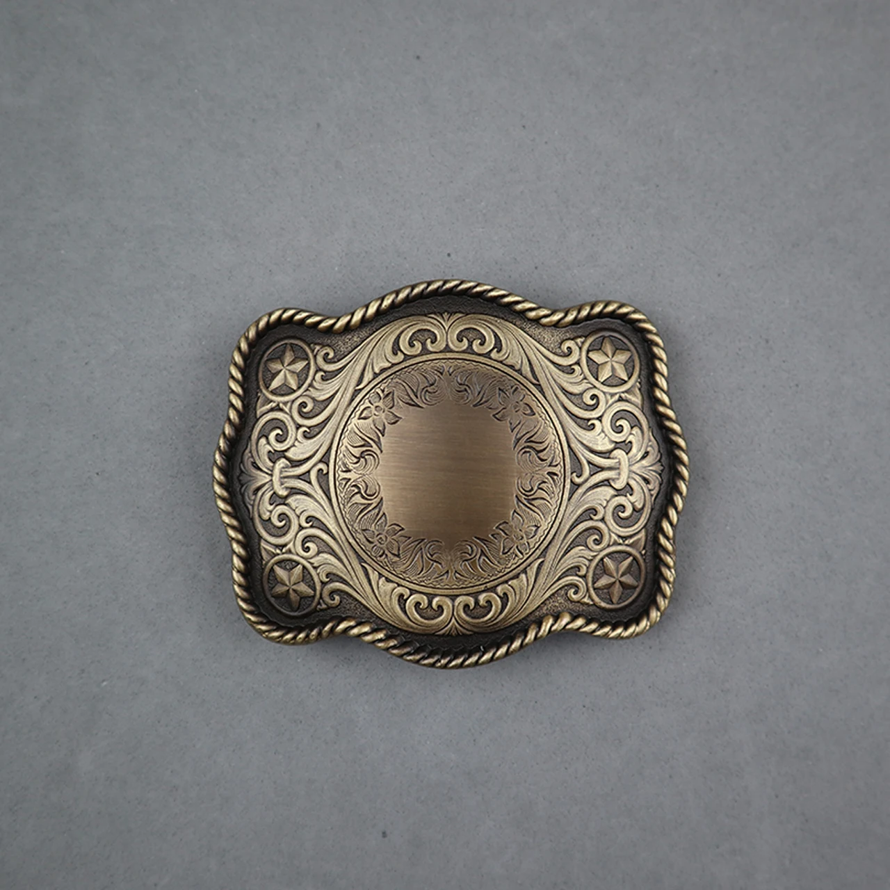 manufacturers Antique brass two colors  plating 3D custom belt buckle The pattern plate buckles