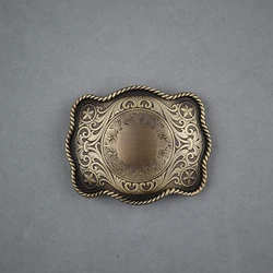 manufacturers Antique brass two colors  plating 3D custom belt buckle The pattern plate buckles
