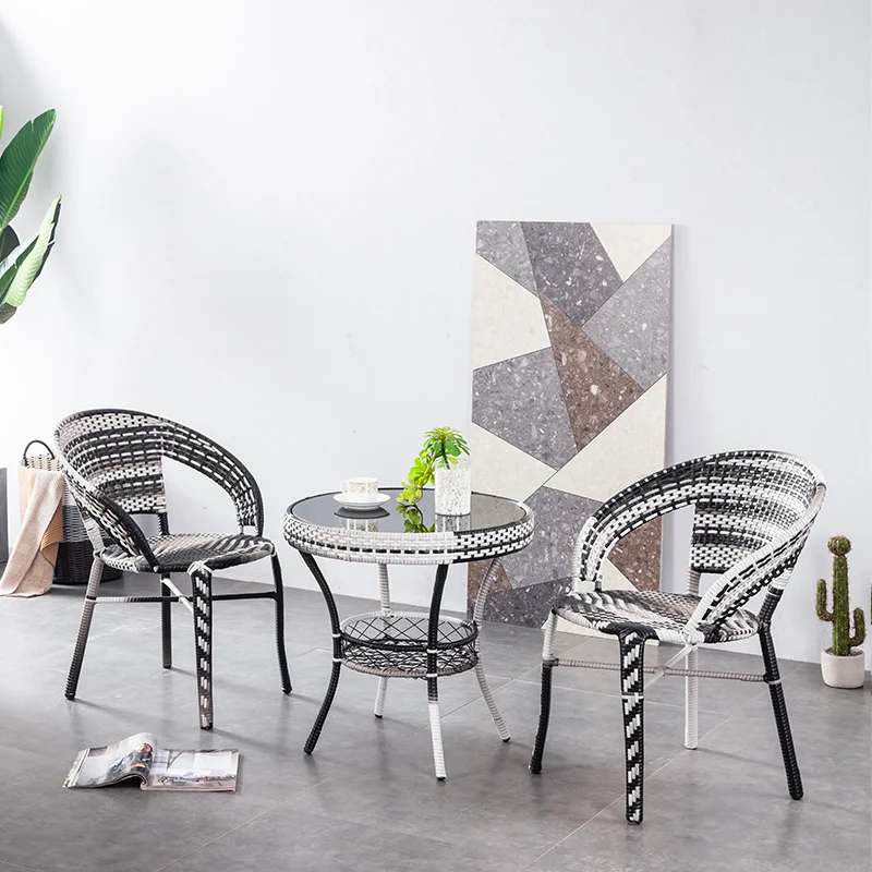 
PE rattan wicker dining chair outdoor garden classic rattan chair 