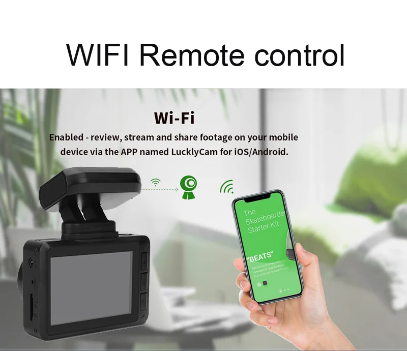 2.45 Inch HD 4K Driver Dash  Camera WiFi/IMX335 GPS Car DVR Recorder Dash Cam With Optional 1080P Reverse