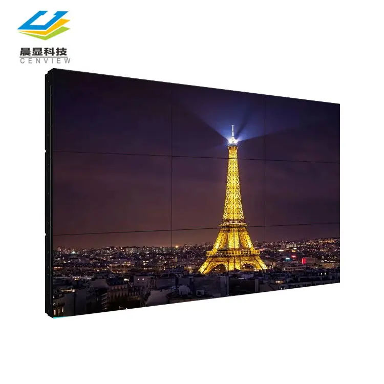 55 inch splicing advertising lcd video wall, 1920x1080p video wall guangzhou