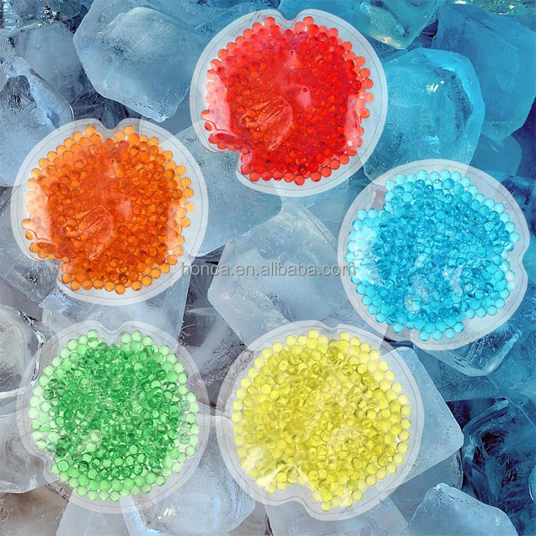 2025 New Products Gel Beads Ice Packs Custom Shape Physical Therapy Cooling Heating Gel Balls Round Hot Cold Packs