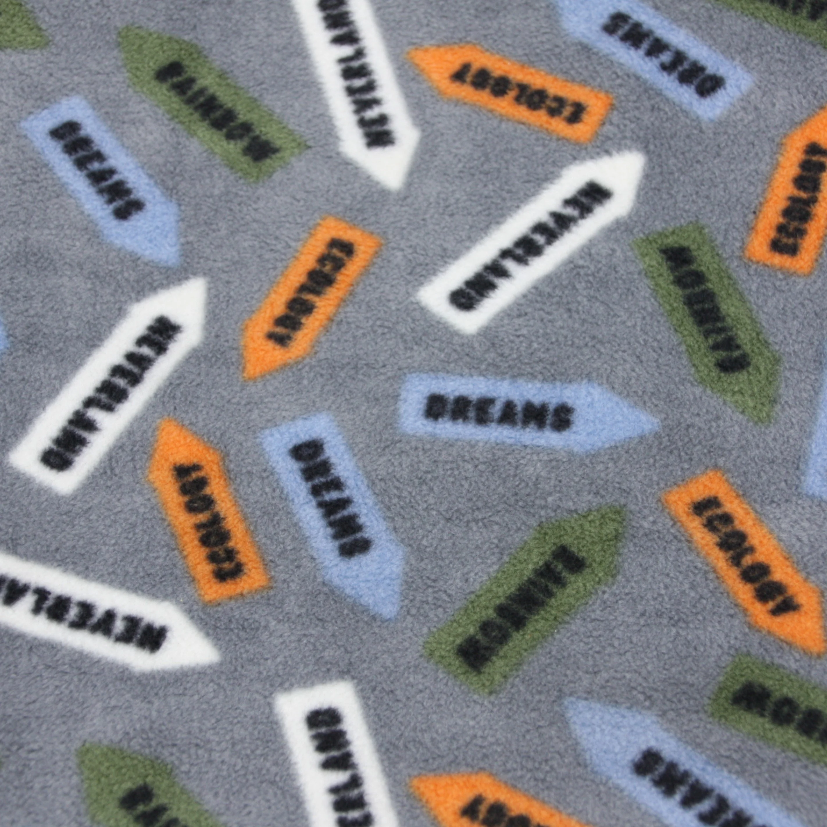 Grey pattern sofas 100% polyester Chinese textile supplier knitted warm soft polar fleece fabric