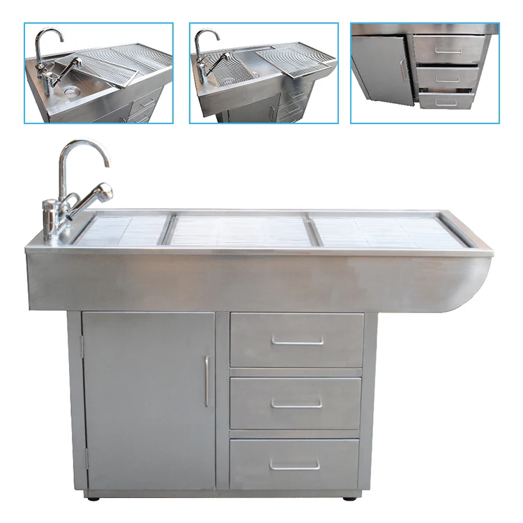 New design stainless steel electric control pet operating table Electric Lift Stainless Steel Vet Table