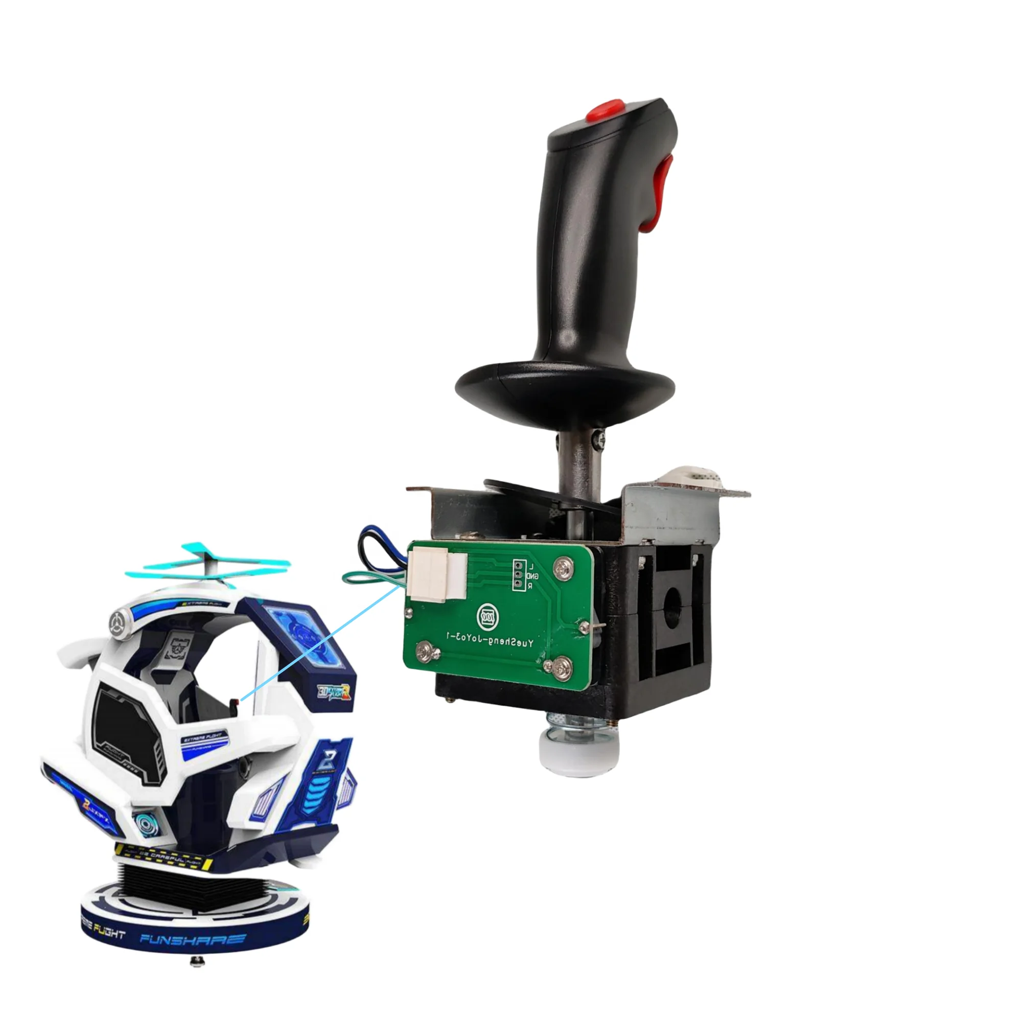 Coin operated game arcade game simulator game machine Extreme Flight Arcade Machine Rocker Trigger-Stick Flight Joystick