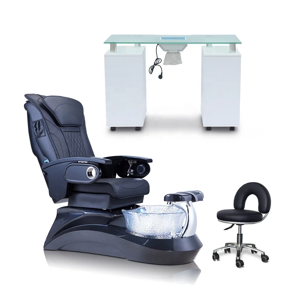 Wholesale Cheap Price Modern Luxury Beauty Nail Salon Furniture Electric Pipeless Whirlpool Foot Spa Massage Pedicure Chair