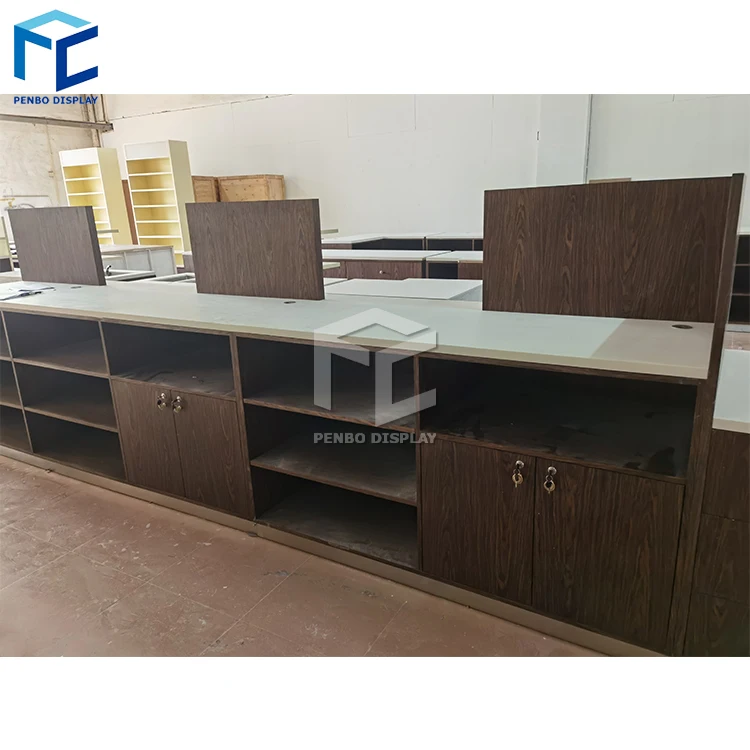 Modern Medical Store Display Counter Design Health Care Store Furniture Retail Pharmacy Counter Display Furniture for Pharmacy