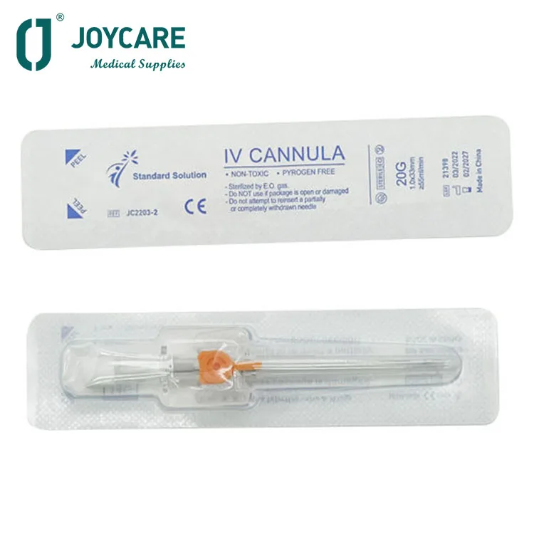 18G-26G 19mm-51mm Disposable Safety Catheter Pen Type Intravenous Injection Port Needles Sterile IV Cannula Catheter with Wings
