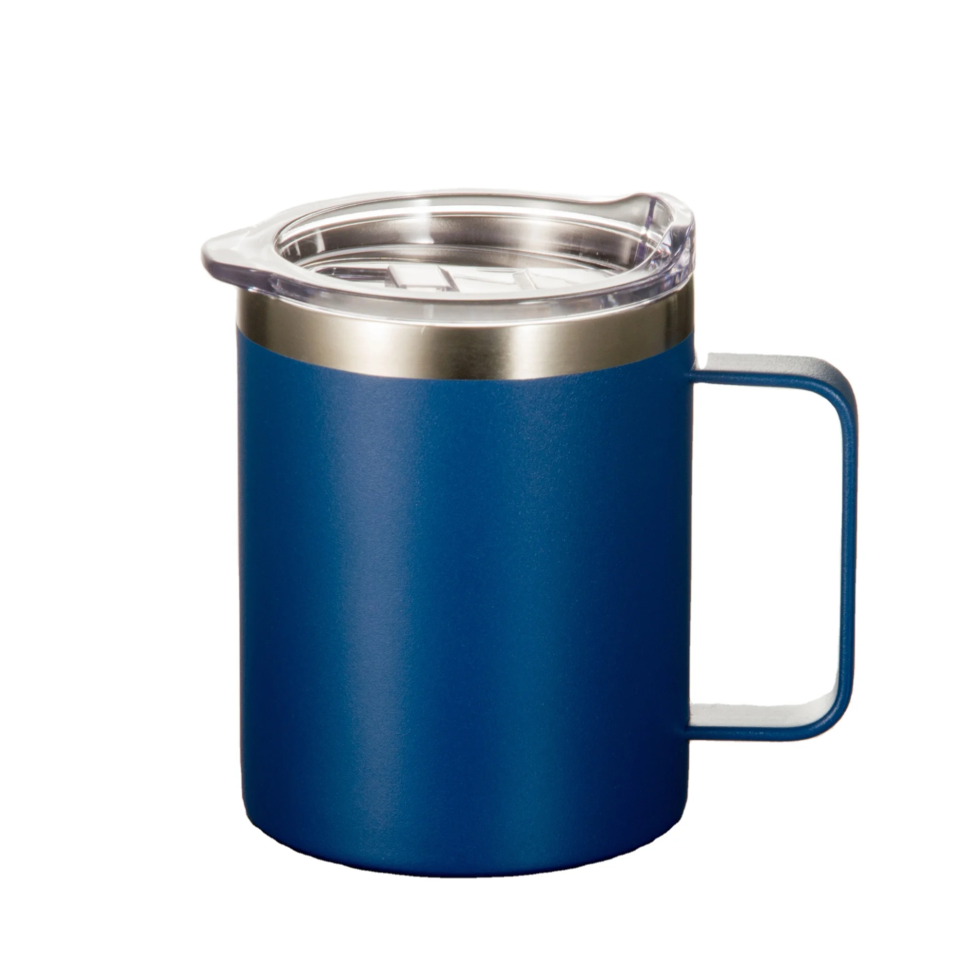 Hot Selling 12oz Stainless Steel Insulated Tea Cup 17oz Home Thermos Drinkware Office Vacuum Coffee Mug with Handle