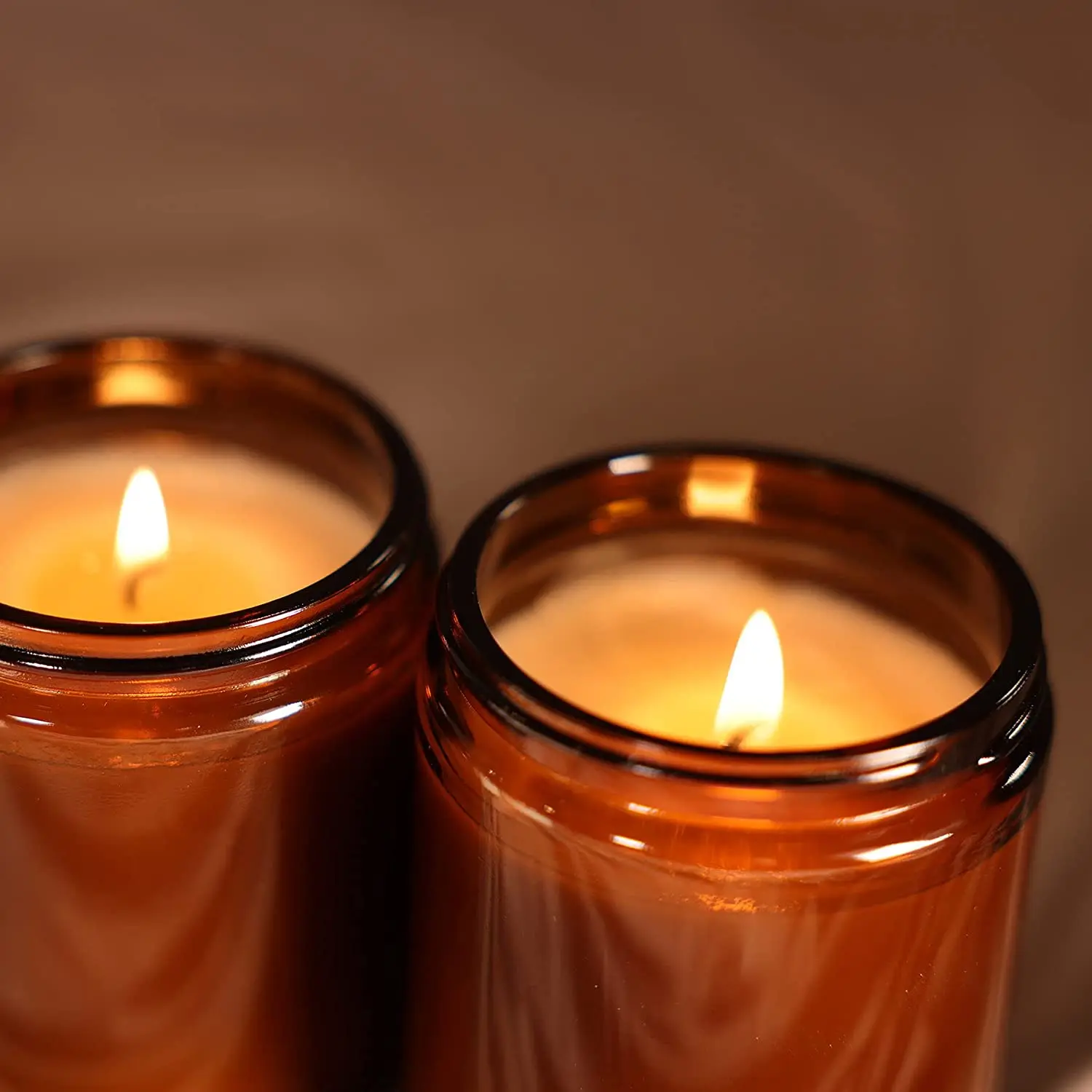 DIY 100ml 250ml Empty Glass Containers Amber Scented Brown Candle Jars Aroma Bottle With Aluminum Gold Lid