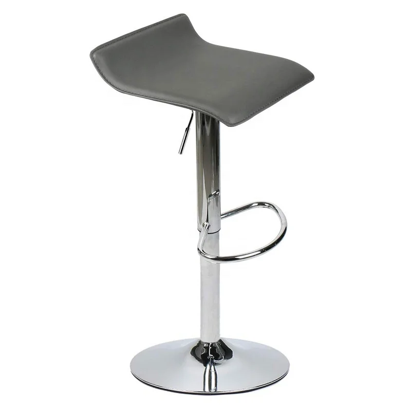 
Height Adjustable Swivel Bar Stools PU Leather Kitchen Counter Chairs 