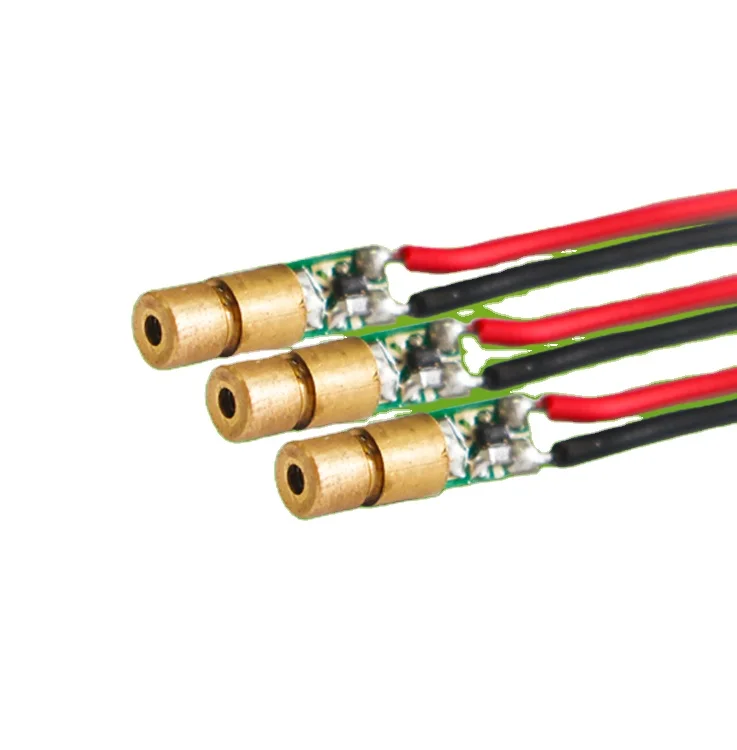 650nm 5mW 3V/5V 9mm Cross Line Dot 9*21mm Industrial MINI Laser Module Red Locate Laser Head LD Module Laser