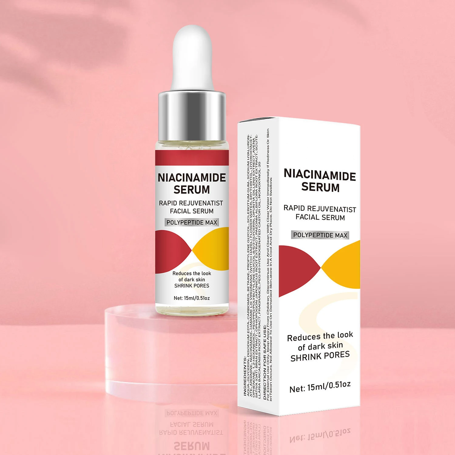 Wholesale Nicotinamide Whitening Vitamin C Serum Custom Logo Natural Skin Care Whitening Brightening Face Anti Aging Face Serum