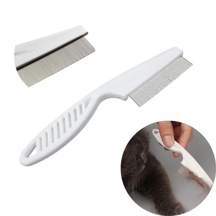 Home Pet Animal Care Comb Protect Flea Lice Cleaner Comb for Cat Dog Pet Stainless Steel Comfort Flea Hair Grooming Comb