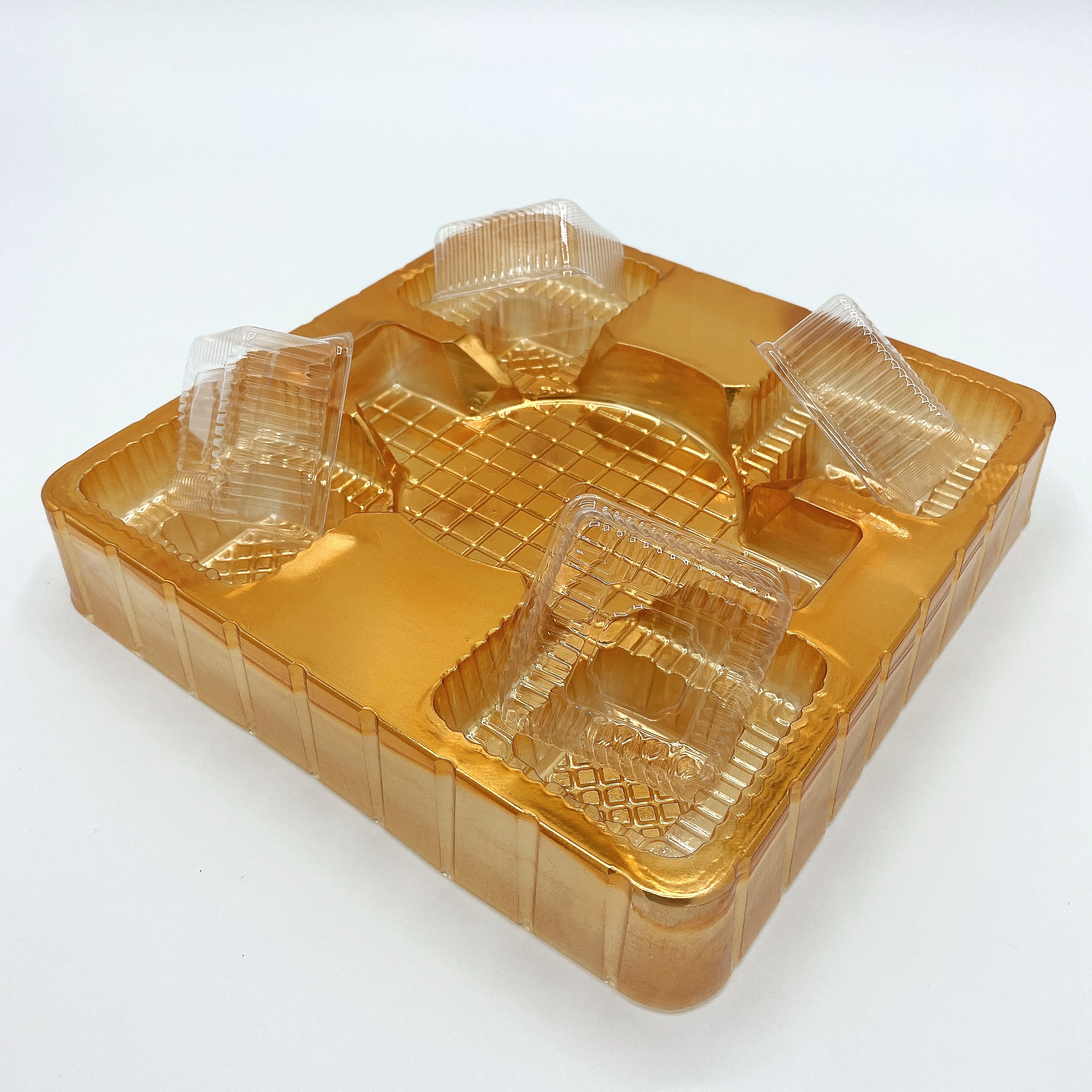 Cheap Plastic Food Container Packaging Box Moon Cake Tray