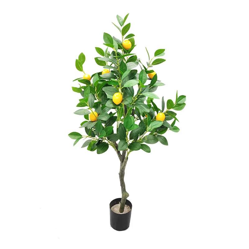 MAN Large Plant Lemon Tree Pot Factory Wholesale Home Living Room Decoration Ground Pot Decoration Imitation Green Plant