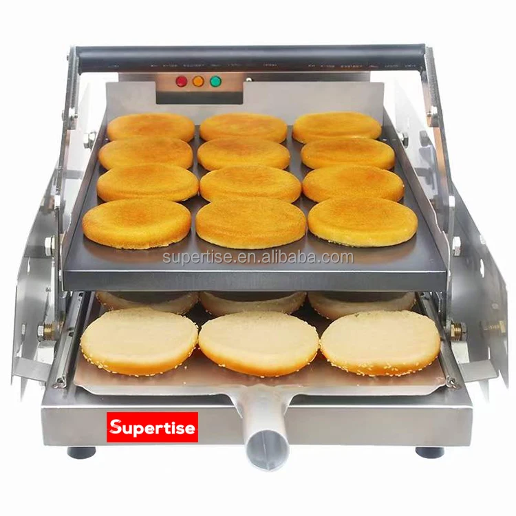 Hamburger bun grill making machine burger toaster for restaurants