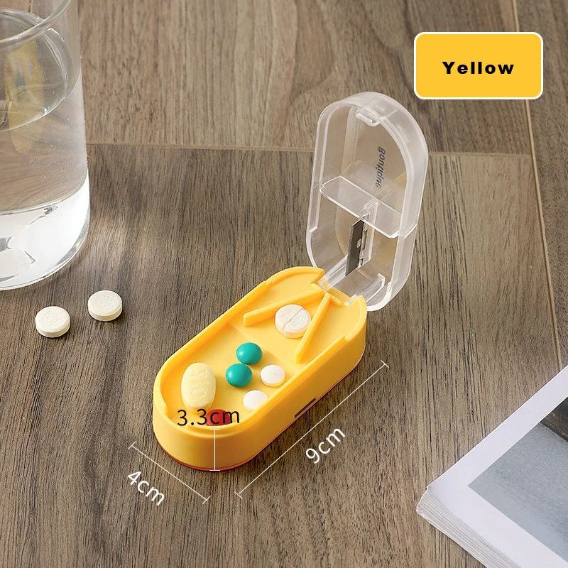 New Portable Mini Plastic Multi-function Pill Cutter
