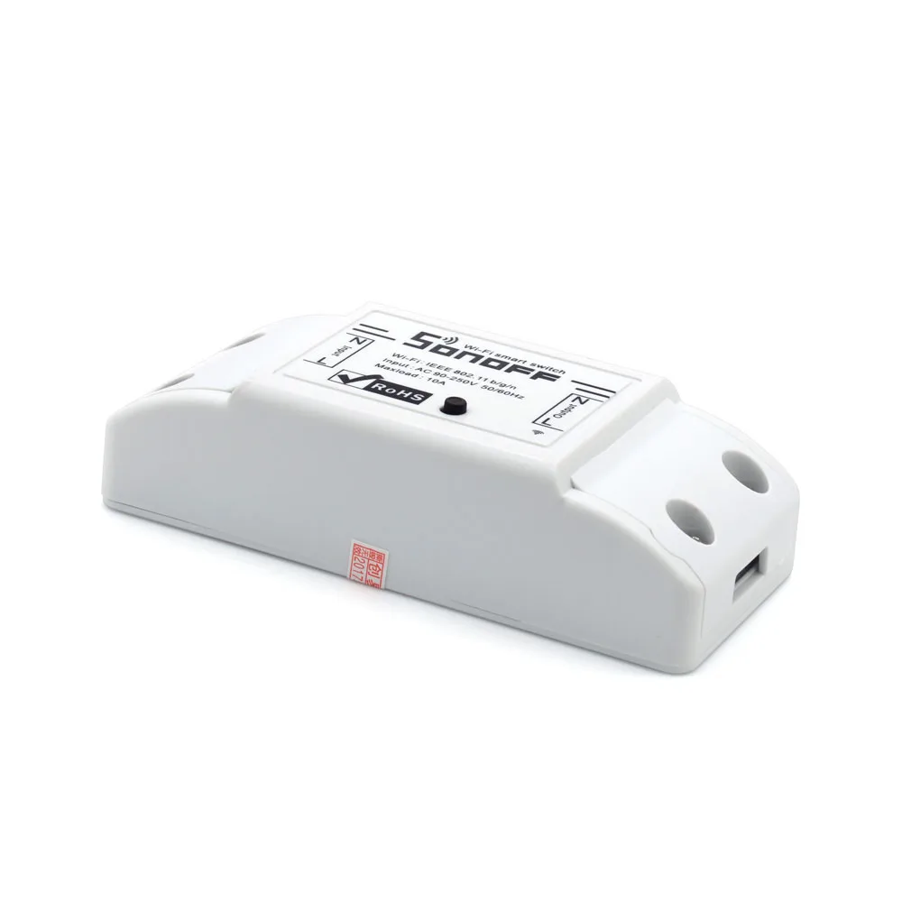 Itead Sonoff Basic R2 Wifi DIY Smart Wireless Remote Switch Domotica Light Controller Module Work with Alexa Google Home eWeLink