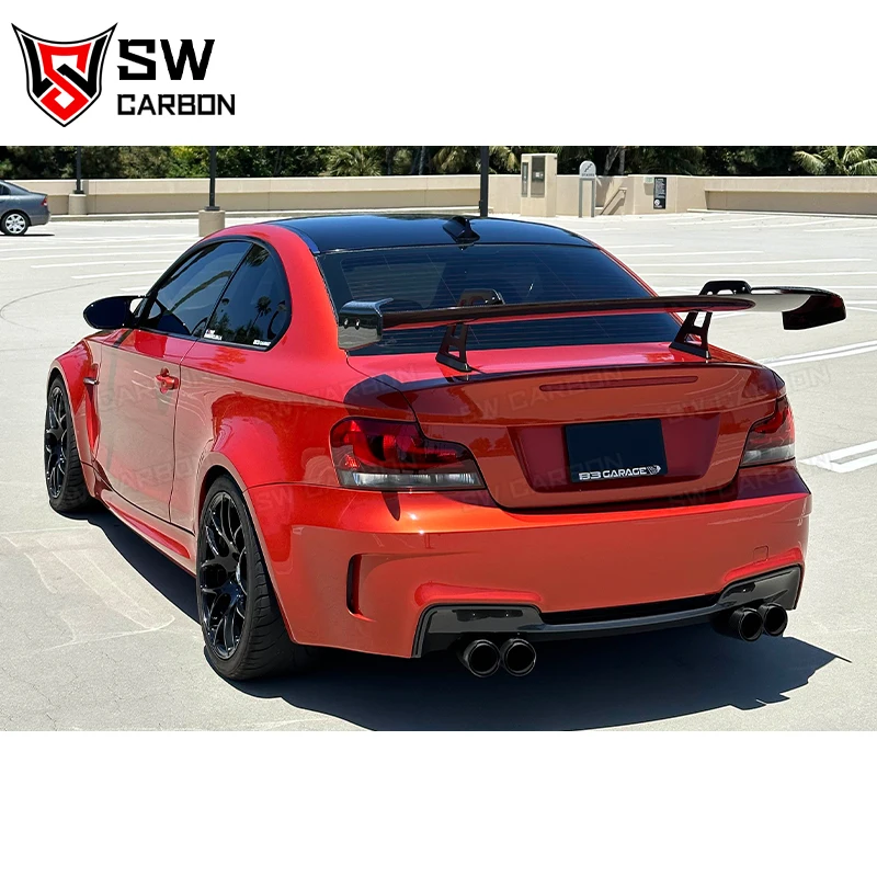 Carbon Fiber AD Style Swan Neck Wing for BMW F87 M2 Coupe Rear Trunk Spoiler Lip Guide Wing Lip Rear Wing