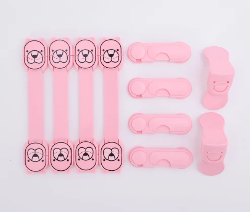 Transparent child safety lock baby drawer children anti-open cabinet door refrigerator lock home protection