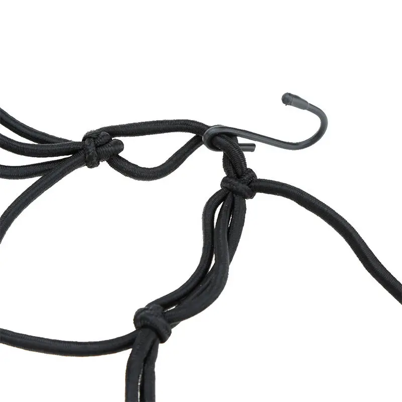 30x30cm Universal Flexible Elastic Motorcycle Bicycle Luggage Cargo Net With Hooks