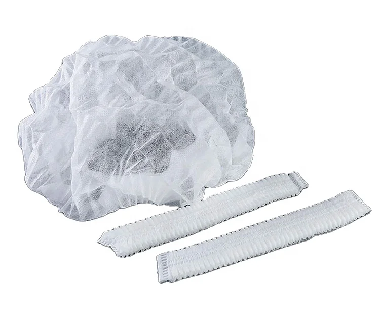 Disposable PP Non-Woven Strip Clip Cap Bouffant Head Cover