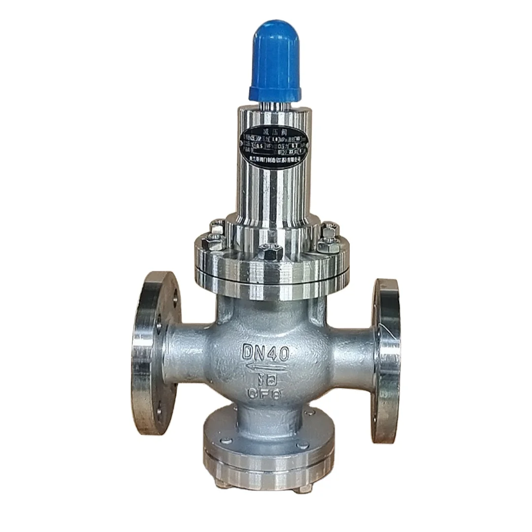 Dn 32 mm China Factory Piston Type Steam Pressure Reducing Valves Flanged Pilot Regulating Valve