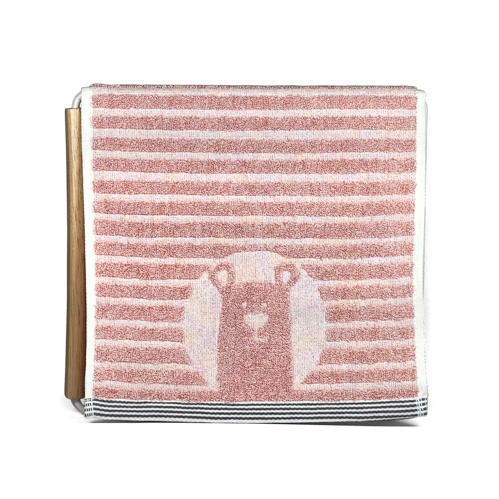 Cute Bear Jacquard Kid Face Towel Cotton/Regenerated Cellulose Fiber Terry Towel