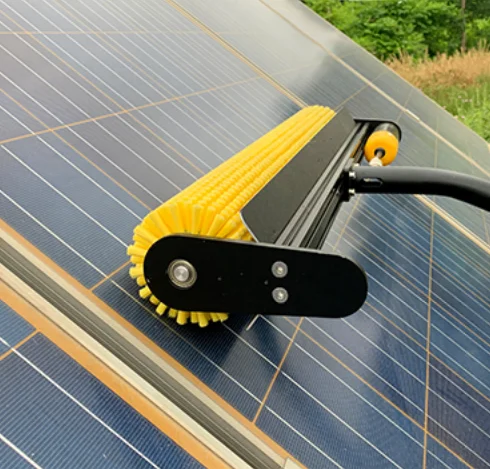HQ Mount C11-13 Standard Solar Panel Cleaning Roller Brush PV Dry and Wet Cleaner