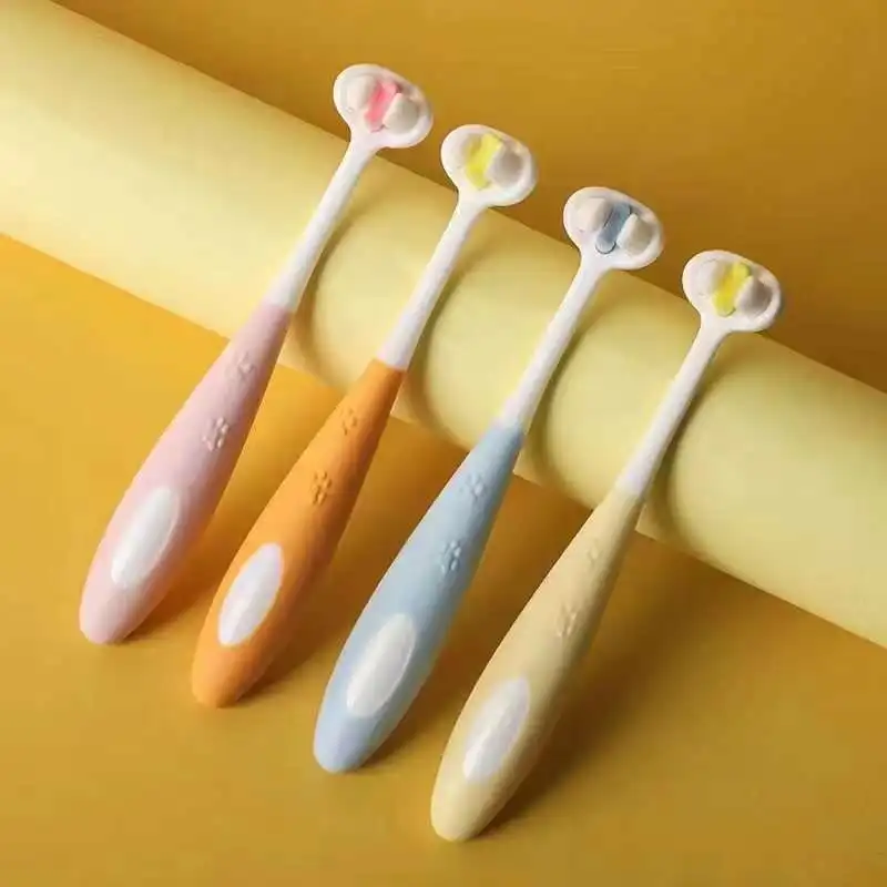 3 side nano kids toothbrush  for sensitive gum