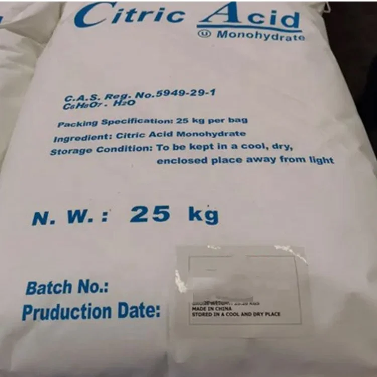 China Food Grade Additive Citric Acid Monohydrate Price Buy Citric Acid