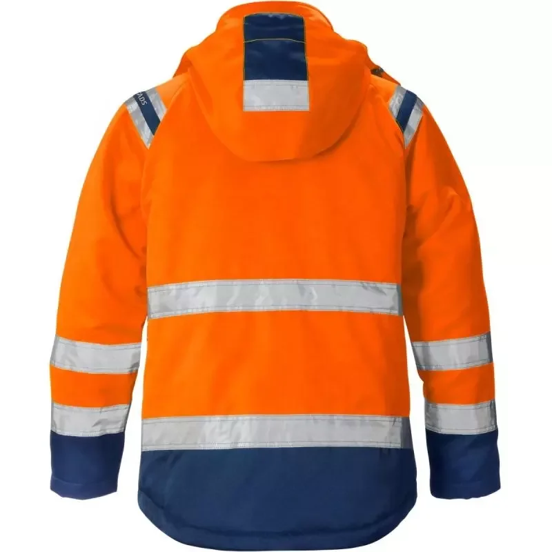 Winter Waterproof Windproof Thick Clothing Coat Mechanical Men Hi Vis Custom Construction Workwear Reflective Safety Work Jacket