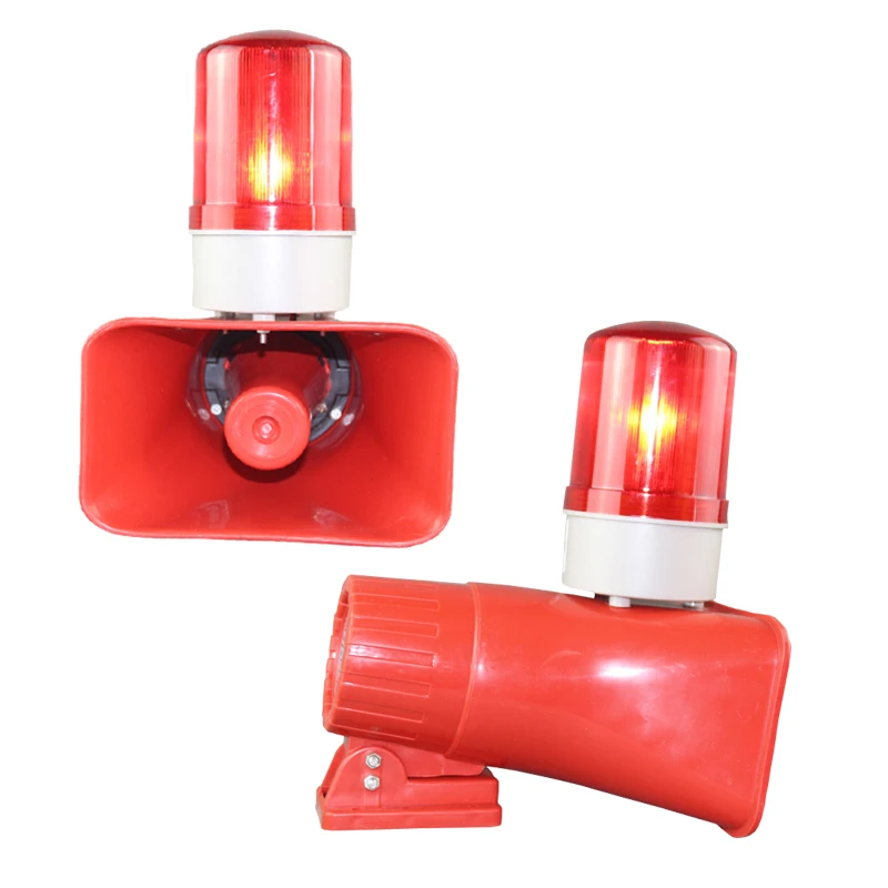 Hot sale Security alarm control system industrial 120 decibel horn siren sound alarm device with strobe light sound light alarm