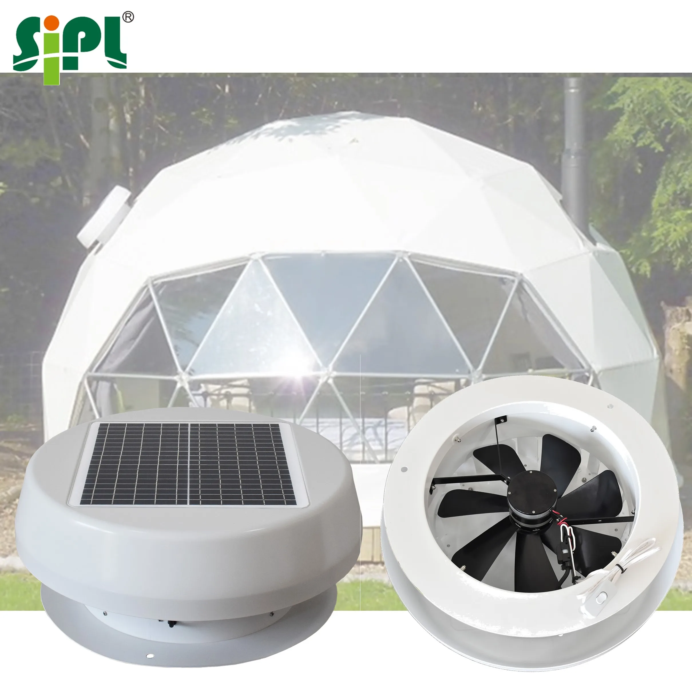 7 Blades Axial Flow Roof Turbine Air Blower Eco Ventilation Attic Gable Fan Tools Solar Panel Powered DC Electric Heat Extractor