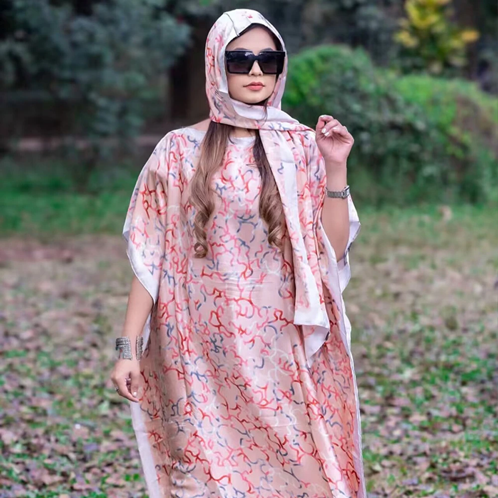 High Quality Custom Women Robe Plus Size sleeveless Windbreaker With Print Design Factory Traditional Muslim Abaya