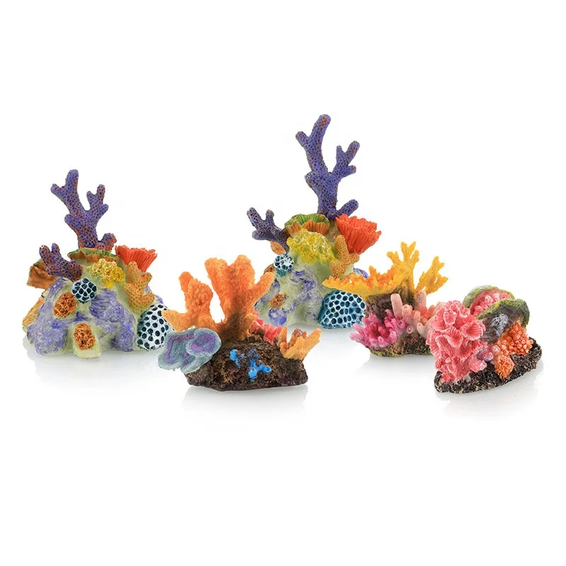 Fish Tank Landscaping Decoration  Reef Rockery Shelter  False Coral Tree  Seawater Tank Scenery  Resin Simulated Coral