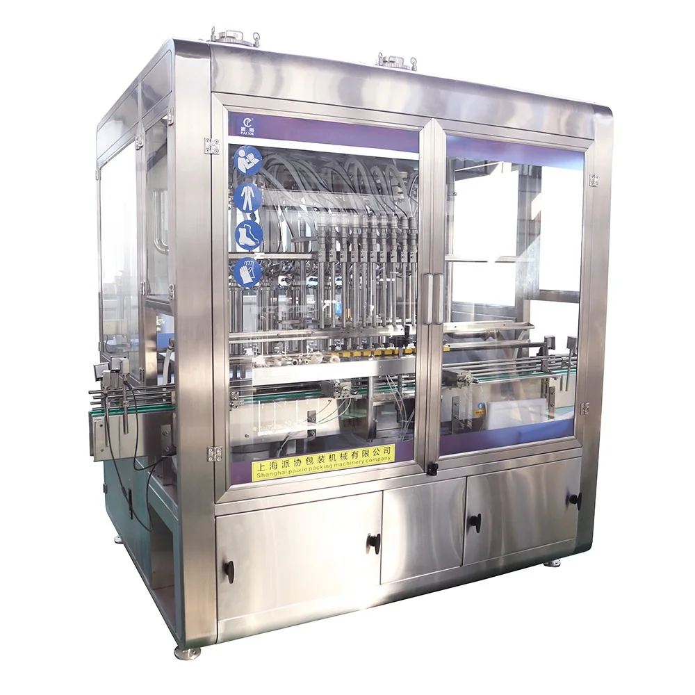 Automatic Alcohol Hand Sanitizer Liquor Vinegar Liquid Filling Machine For Chemical Industry With Capping Labeling Equipment
