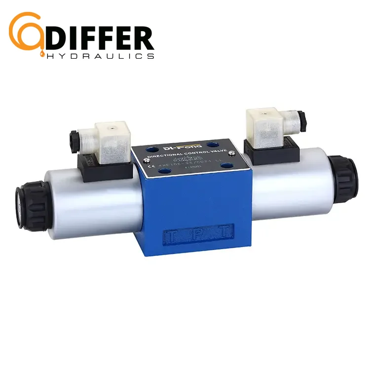 European Structure NG6 Solenoid Valve 4WE6 With Wandfluh Solenoids And Omal Connector