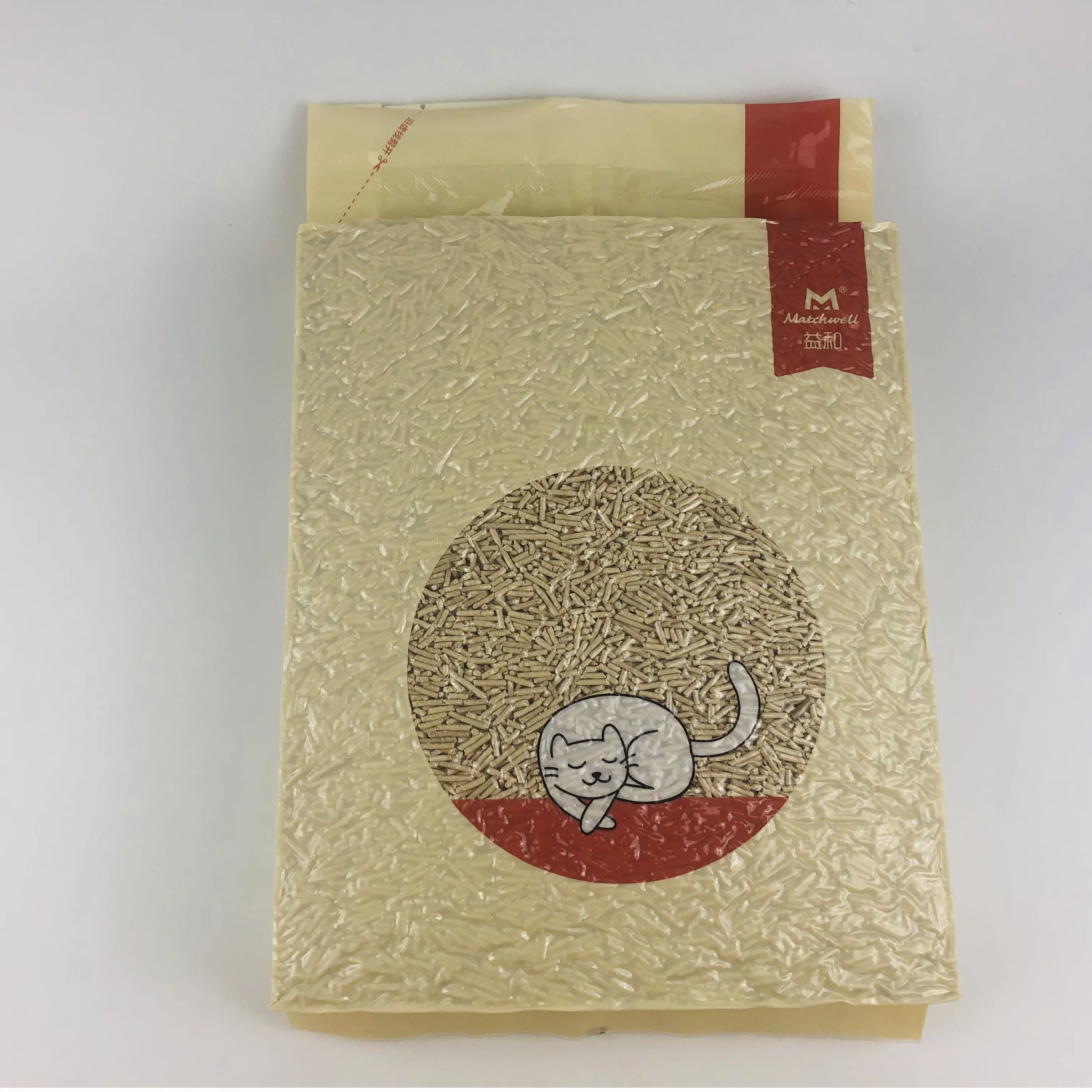 Clumping Tofu Cat Kitten Litter 6L Degradable Plant Cat Litter Pasir Kucing 6L