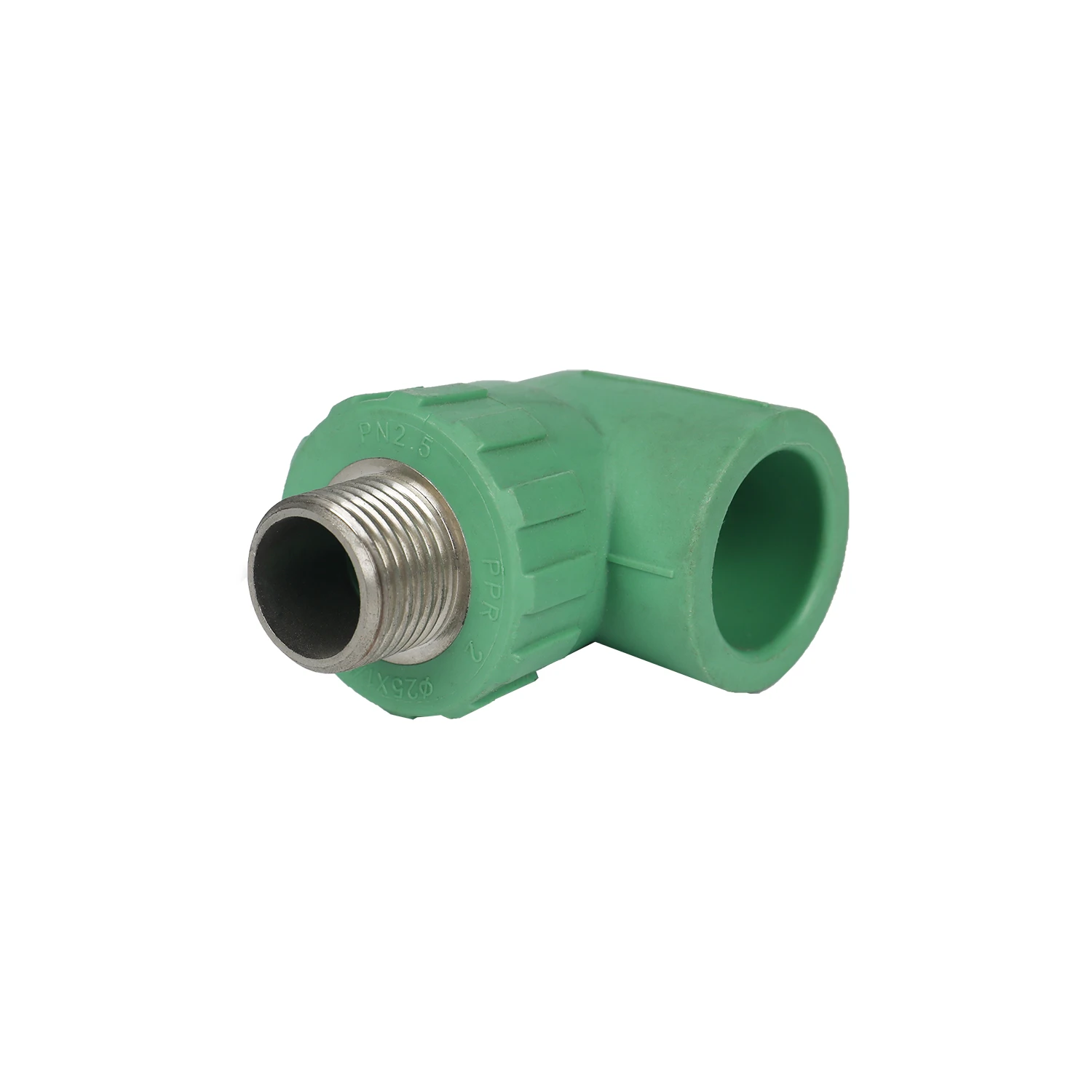 Hot selling product green color ppr pipe and fittings male elbow external thread connection pipe fitting