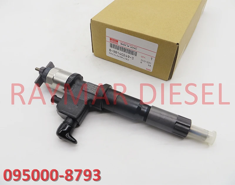 Genuine Diesel Common Rail Injector 095000-8790, 095000-8791, 095000-8792, 095000-8793, 8-98140249-3 FOR ISUZU 6UZ1 ENGINE
