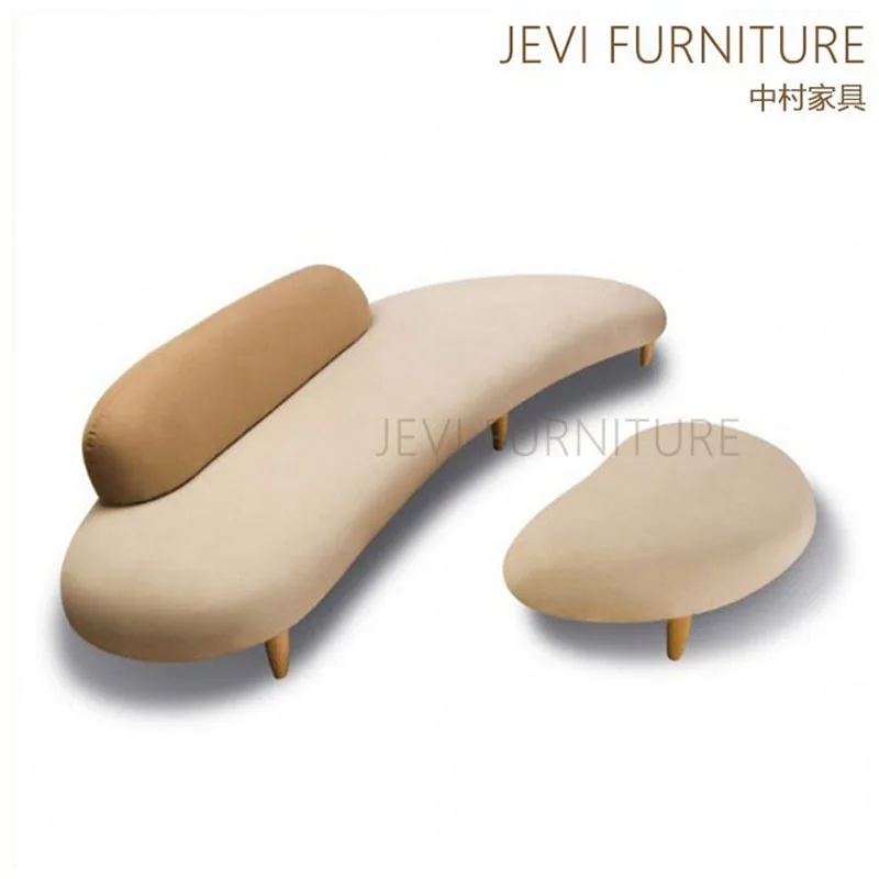 Unusual Beautiful Designer  Circle Shaped Sofa With  Curved Ottoman Modular Living Room Furniture