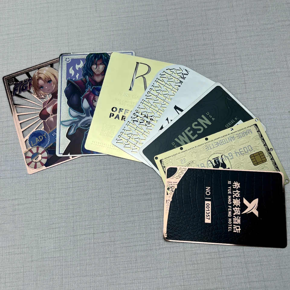 YTS factory price premium custom visiting blank business nfc metal business cards