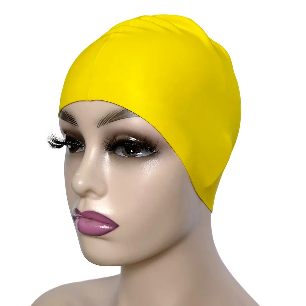 Custom made logo waterproof breathplay wonderful silicone swim cap 50g 55g 60g 65g options