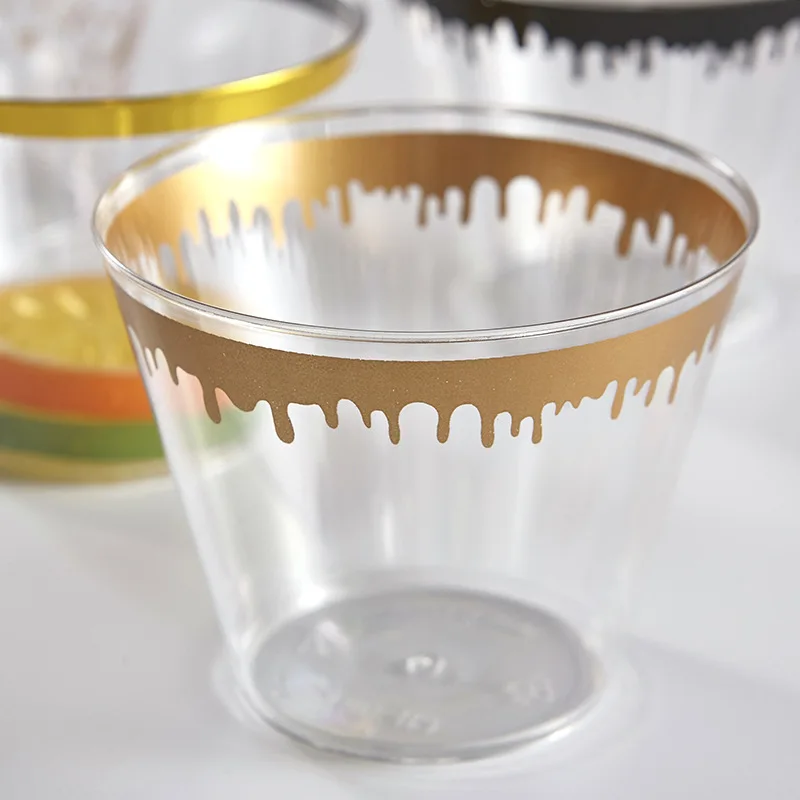 260ML Large Volume Disposable Plastic Desert Cups High Quality Food Grade Transparent PS Jelly Cup for Ice Cream