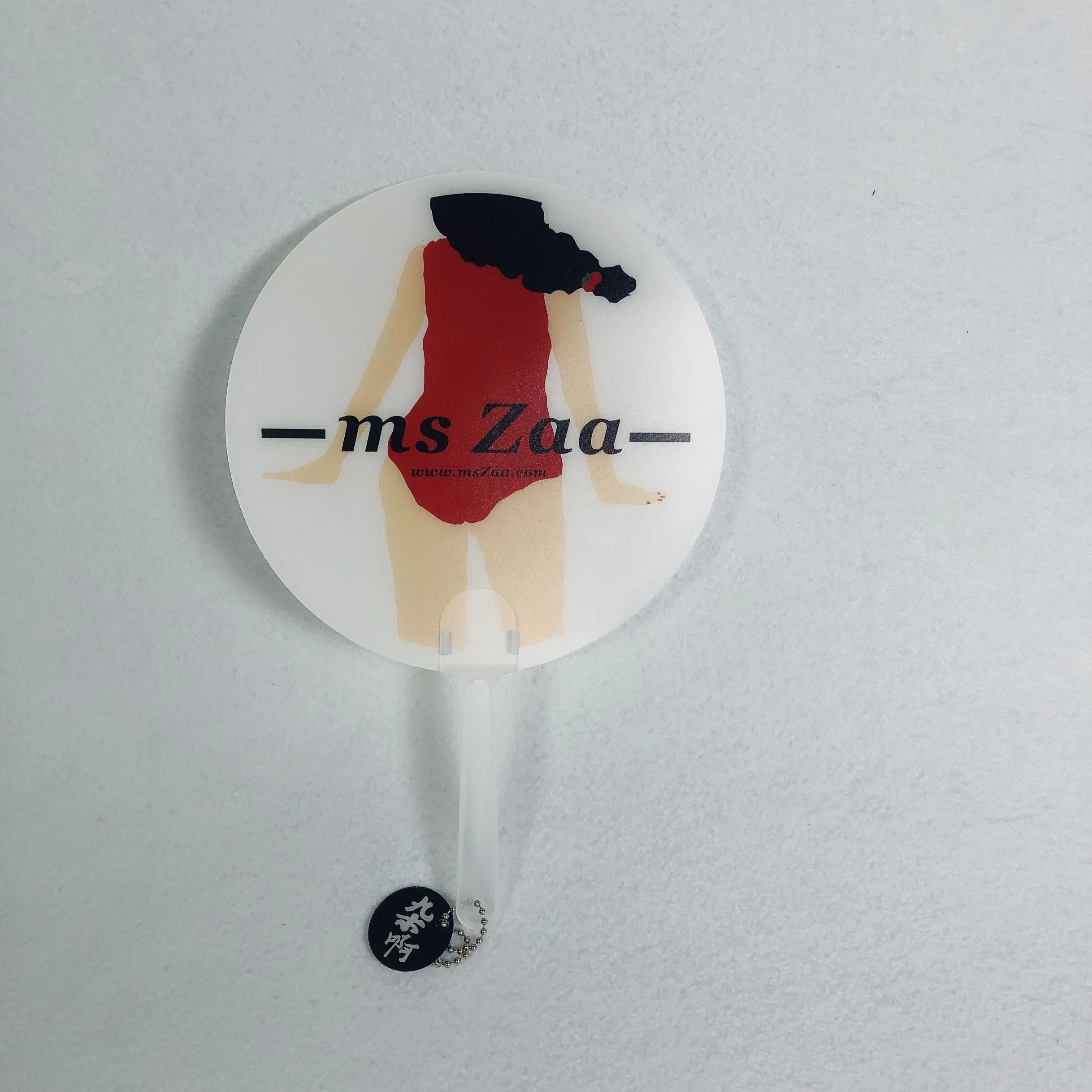 
Promotional Handle PP Plastic hand fan 