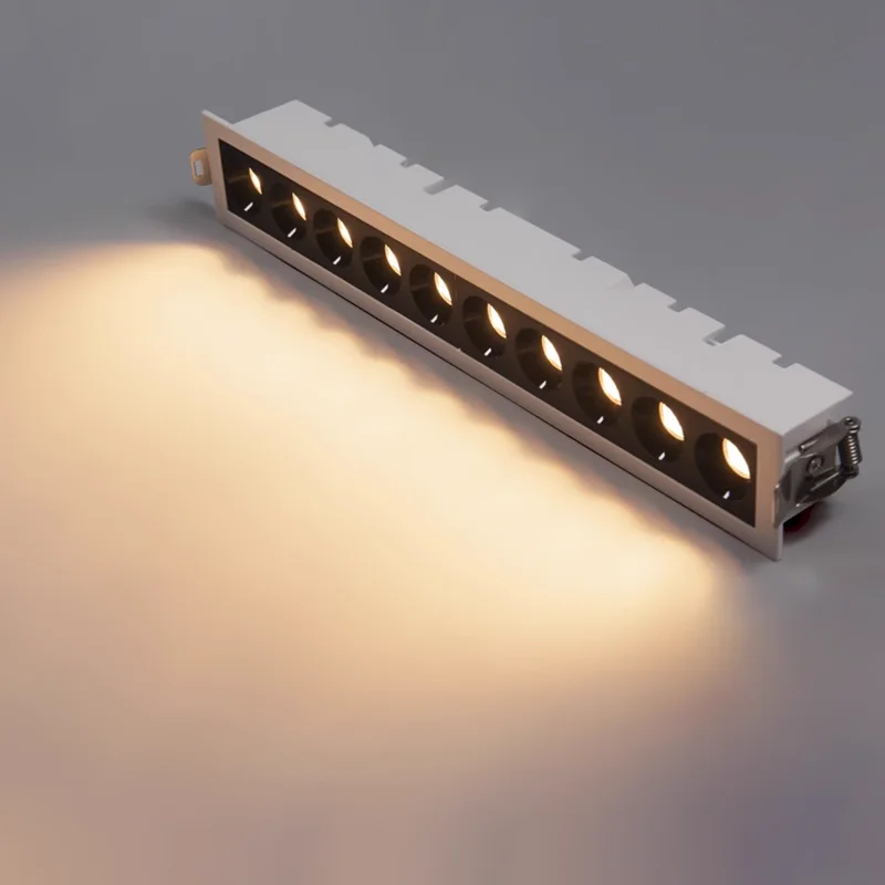 cheap price DOB recessed laser blade led light white black Strip shaped LED spotlight 5W 10W 15W 165-265V linear led spot light