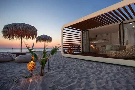 Cheap prefabricated house office mobile fixed recruitment home tiny Portable prefab foldable container house